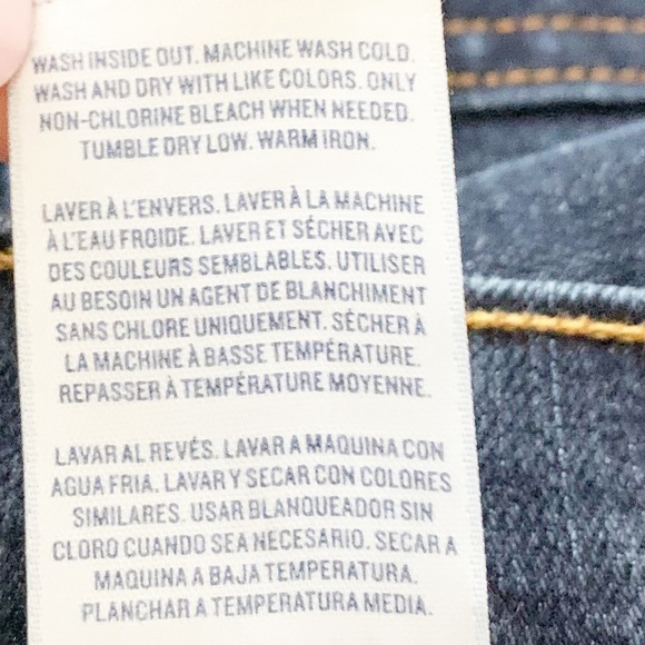 Old Navy The Sweetheart Skinny Denim Jeans Dark Indigo Wash Regular Fit Size 2 - Picture 9 of 9